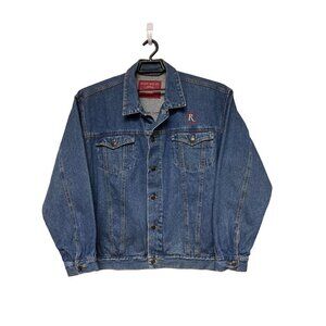 Vintage Riviera Blues Hotel & Casino Las Vegas Denim Jean Jacket Size XL